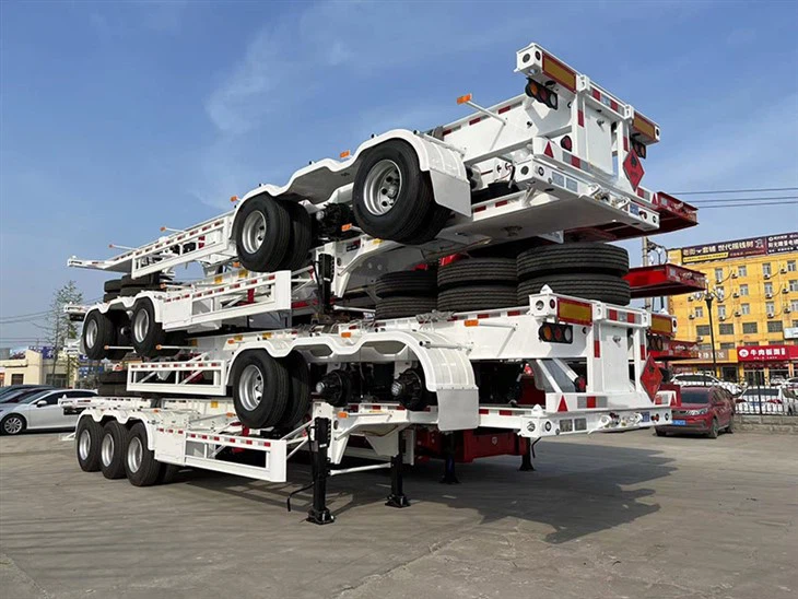 20피트 컨테이너 스켈레톤 트레일러