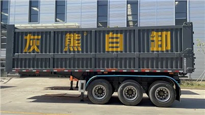 3개의 차축 팁 주는 사람 세미 트레일러